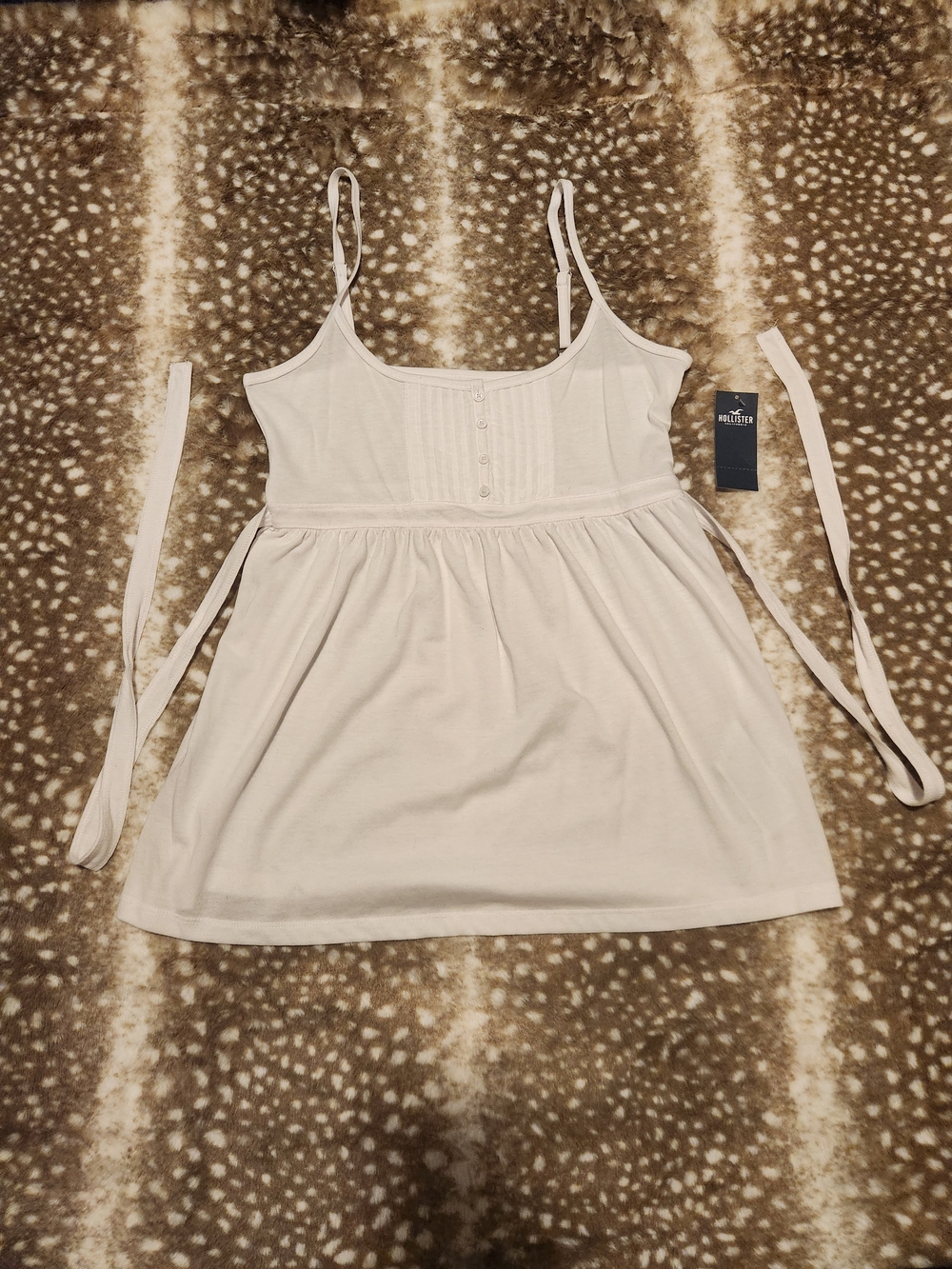 Hollister white babydoll cami
